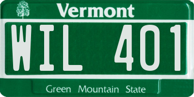 VT license plate WIL401