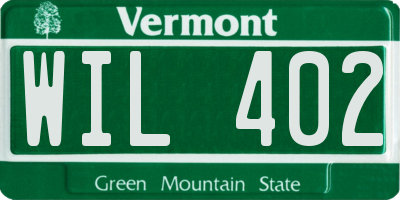 VT license plate WIL402