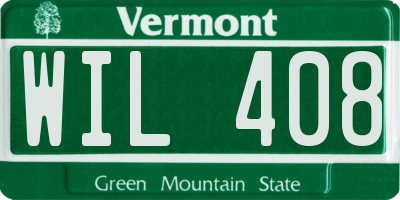 VT license plate WIL408