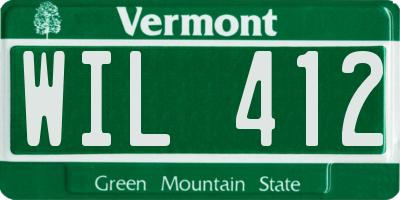 VT license plate WIL412
