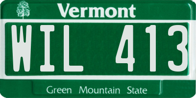 VT license plate WIL413