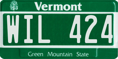 VT license plate WIL424