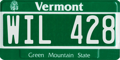 VT license plate WIL428