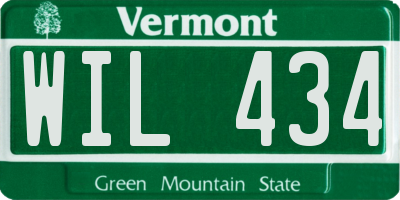VT license plate WIL434