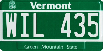 VT license plate WIL435