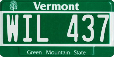 VT license plate WIL437