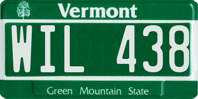 VT license plate WIL438