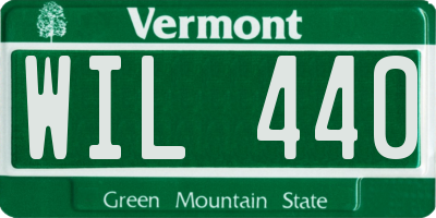 VT license plate WIL440