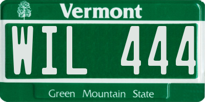 VT license plate WIL444