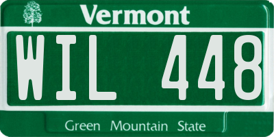 VT license plate WIL448