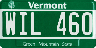 VT license plate WIL460