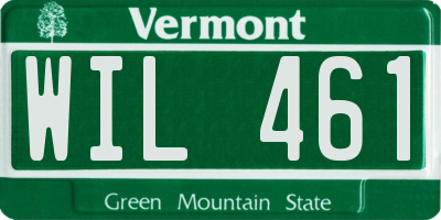 VT license plate WIL461