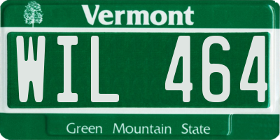 VT license plate WIL464