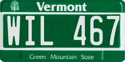 VT license plate WIL467