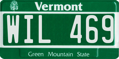 VT license plate WIL469