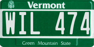 VT license plate WIL474