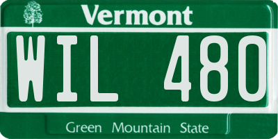 VT license plate WIL480