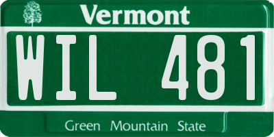 VT license plate WIL481