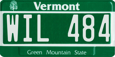 VT license plate WIL484