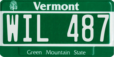 VT license plate WIL487