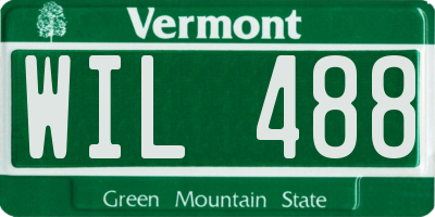 VT license plate WIL488