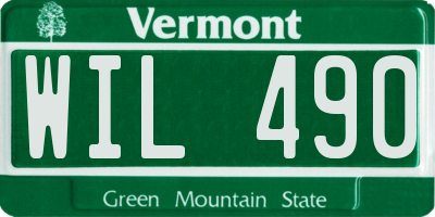 VT license plate WIL490