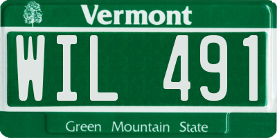 VT license plate WIL491