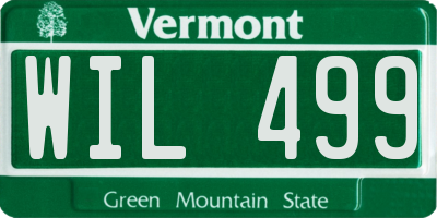 VT license plate WIL499