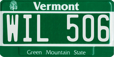 VT license plate WIL506