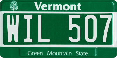 VT license plate WIL507