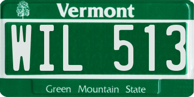 VT license plate WIL513