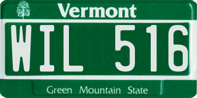 VT license plate WIL516