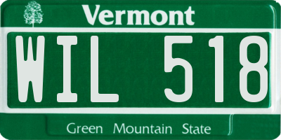 VT license plate WIL518
