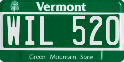 VT license plate WIL520