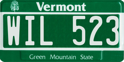 VT license plate WIL523