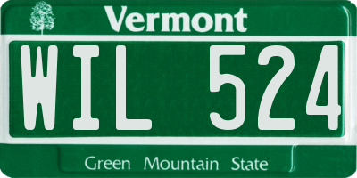 VT license plate WIL524
