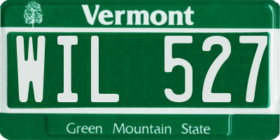 VT license plate WIL527