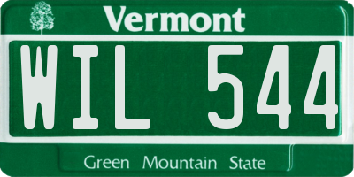 VT license plate WIL544