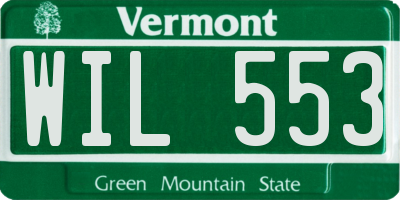 VT license plate WIL553