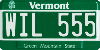VT license plate WIL555