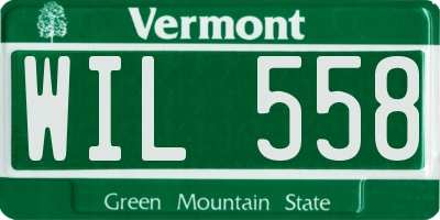 VT license plate WIL558