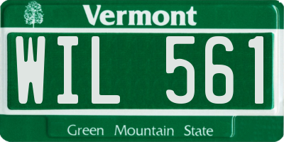 VT license plate WIL561