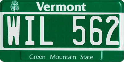 VT license plate WIL562