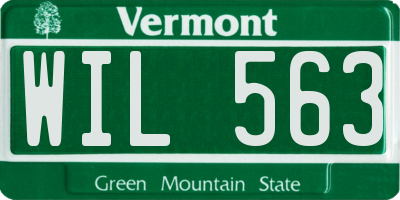 VT license plate WIL563