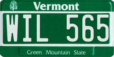 VT license plate WIL565