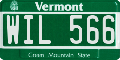 VT license plate WIL566