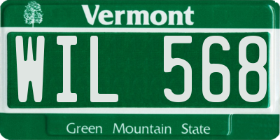 VT license plate WIL568