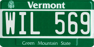 VT license plate WIL569