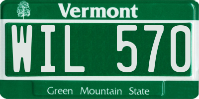 VT license plate WIL570