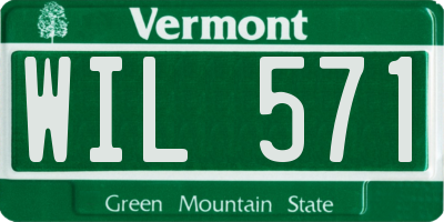 VT license plate WIL571